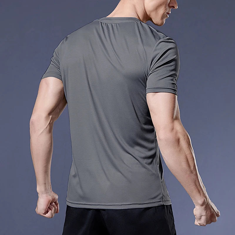 Running Shirts Soccer Shirts Men'S Jersey Sportswear Mens Jogging T-Shirts Quick Dry Compression Sport T-Shirt Fitness Gym